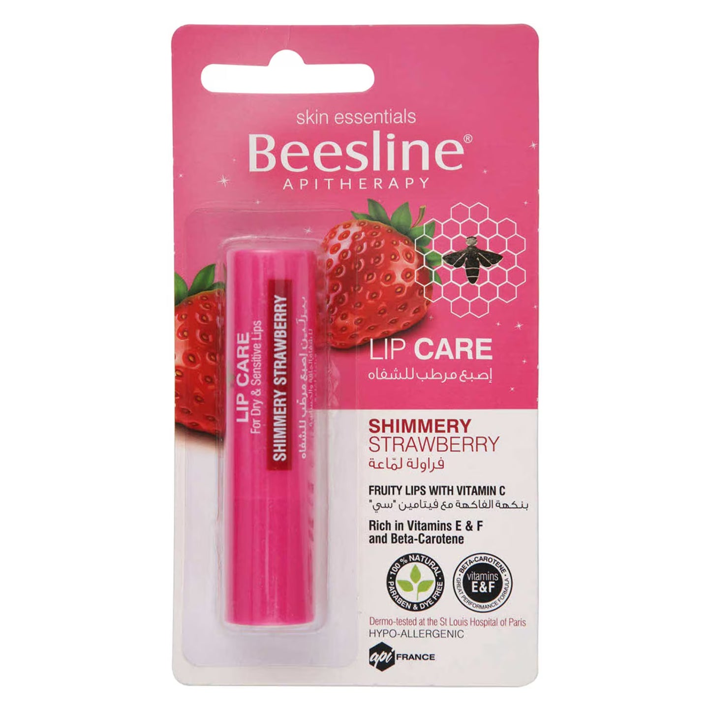 Beesline Lip Care Shimmery Strawberry